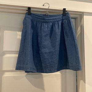 10/$25  Crown & Ivy// chambray skirt, size 8P